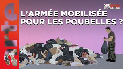 Désintox. Non, l'armée ne se mobilise pas pour les poubelles à Paris. (ARTE/2P2L)