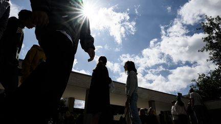 Studenten einer Einrichtung in Lorient (Morbihan), 5. September 2024. (LOIC VENANCE / AFP)