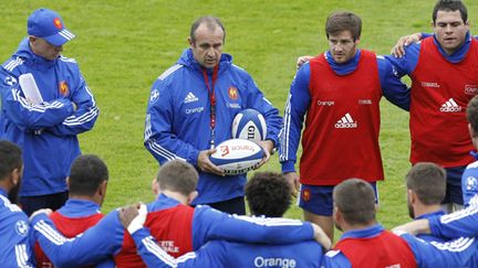 Philippe Saint-André avec Patrice Lagisquet face à ses troupes