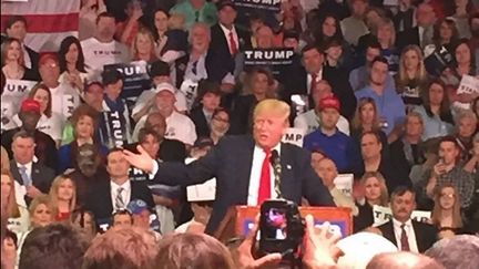 &nbsp; (Donald Trump, ici en meeting à Madison, Mississipi, le 8 mars 2016 © Radio France / Gaele Joly)