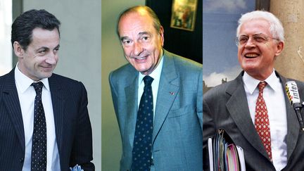 Nicolas Sarkozy (2007), Jacques Chirac (2002) et Lionel Jospin (2000). (AFP)