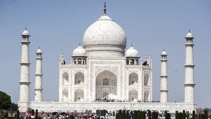 Le Taj Mahal, en Inde, le 2 mai 2014. (MOHAMED HOSSAM / AFP)