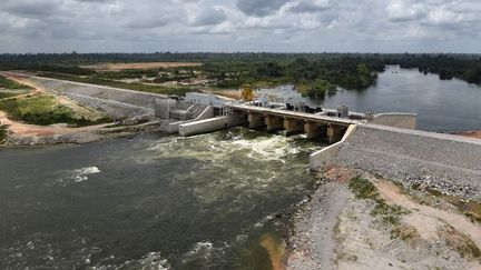 Le barrage de Soubré sur le fleuve Sassandra en Côte d'Ivoire (photo prise le 6 mars 2017)