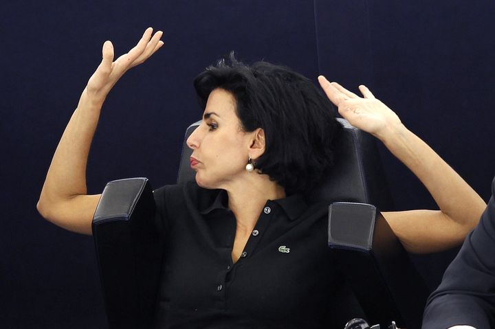 La d&eacute;put&eacute;e europ&eacute;enne Rachida Dati lors d'un vote au Parlement europ&eacute;en &agrave; Strasbourg (Bas-Rhin), le 4 juillet 2012. (VINCENT KESSLER / REUTERS)