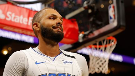 Le basketteur français Evan Fournier, à Atlanta, dans l'Etat de Géorgie (Etats-Unis), le 26 février 2020. (KEVIN C. COX / GETTY IMAGES NORTH AMERICA)