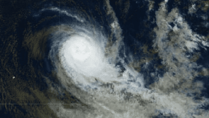 Le cyclone Bheki dans l'océan Indien, lundi 18 novembre 2024. (METEO FRANCE)