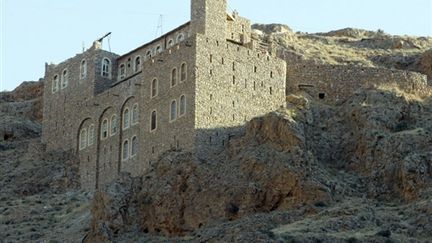 Le monastère chrétien de Mar Moussa, vieux de 900 ans, à 80 km au nord de Damas (AFP - LOUAI BESHARA)