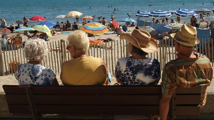 Sur une des plages de La Grande-Motte (H&eacute;rault), le 13 juillet 2012. (ARIANE NICOLAS / FTVI)