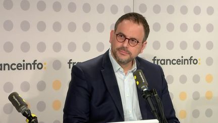 Aurélien Rousseau, ministre de la Santé, le 1er septembre 2023 sur franceinfo, (FRANCEINFO / RADIO FRANCE)