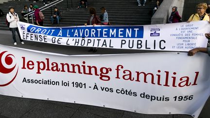 Manifestation pour le droit à l'avortement à Paris, le 28 septembre 2019. (VINCENT ISORE / MAXPPP)