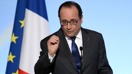 François Hollande prononce un discours&nbsp;à l'Elysée, le 31 mai 2016.&nbsp; (REUTERS)