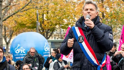 Fabien Roussel, secrétaire national du Parti communiste français (PCF), le 14 novembre 2019 à Paris. (BRUNO LEVESQUE / MAXPPP)