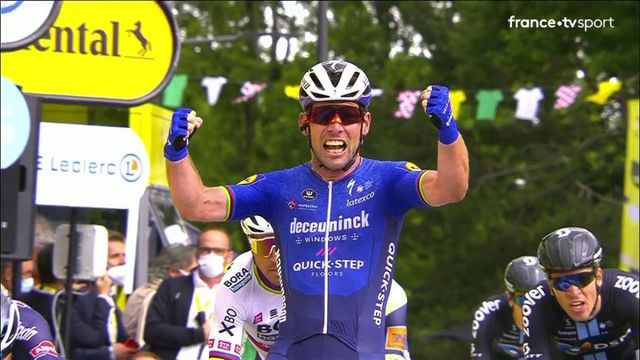 Mark Cavendish s'impose à Fougères devant Nacer Bouhanni