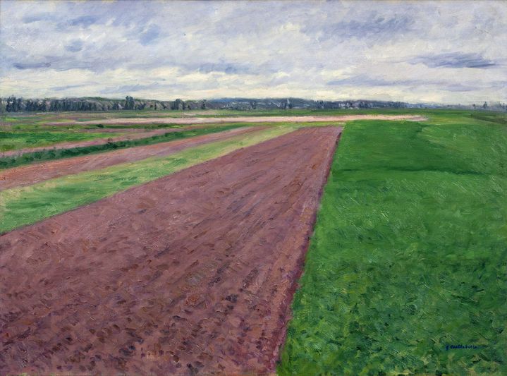 Gustave Caillebotte, "Les Champs, plaine de Gennevilliers, étude en jaune et rose", 1884, Collection particulière
 (Paris, Comité Caillebotte)