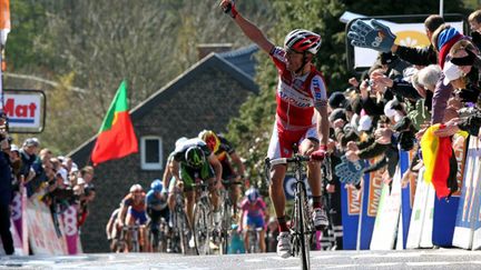 L'Espagnol Joaquim Rodriguez, le plus fort sur le mur de Huy