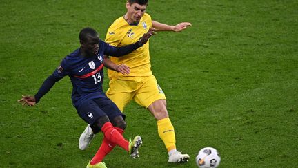 Le Français s'est blessé à la cuisse lors du match face à l'Ukraine, le 24 mars 2021. (ANNE-CHRISTINE POUJOULAT / AFP)