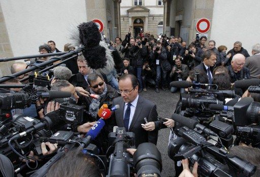 François Hollande vote à Tulle. (Afp)