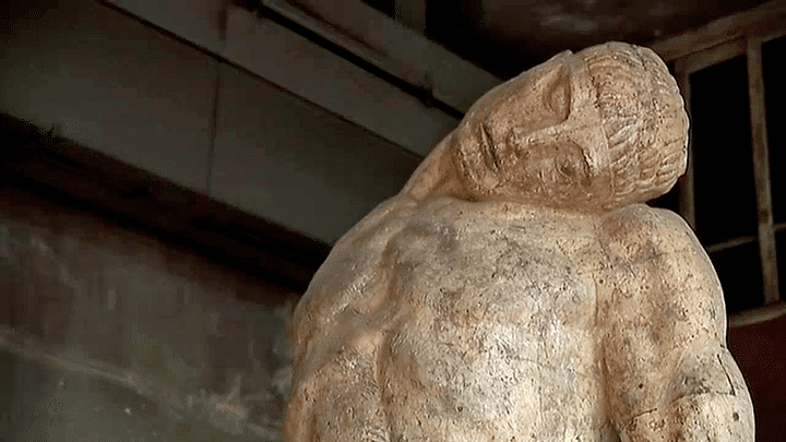 Détail du "Centaure mourant" conçu dans l'atelier Bourdelle et achevé en 1914
 (France 3 / Culturebox)