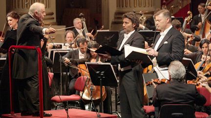 Jonas Kaufmann (à droite) et Barenboim (à gauche)
 (Decca/Marco Brescia)