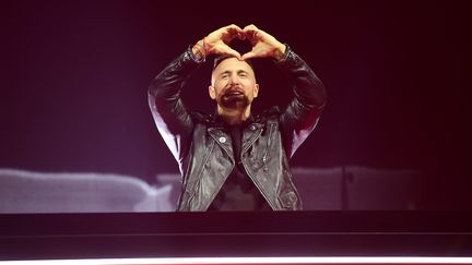 David Guetta&nbsp;est l'artiste français qui cumule le plus de ventes à l'international. (IAN WEST / MAXPPP)