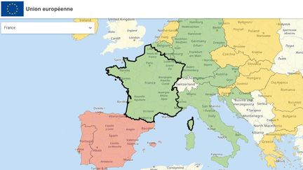 Capture d'écran du site Reopen.europa.eu, le 15 juin 2020. (COMMISSION EUROPEENNE)