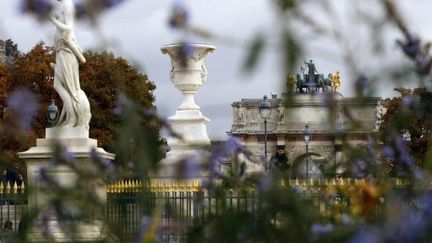 Vue des Tuileries, où se tient l'e-G8 Forum les 24 et 25 mai 2011 (AFP/FRANCOIS GUILLOT)