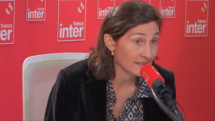 La ministre des Sports Amélie Oudéa-Castéra invitée de France Inter lundi 4 décembre 2023. (CAPTURE D'ECRAN FRANCE INTER)