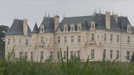 Après avoir rénové leur domaine, les propriétaires d'un château dans le Maine-et-Loire ont décidé de vendre à perte à cause d'un projet éolien dans la commune.  (CAPTURE ECRAN FRANCE 2)