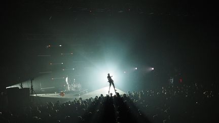 Eddy de Pretto, ici sur scène au Printemps de Bourges en avril 2018, est lun des artistes nominés aux Victoires de la musique 2019..
