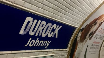 La station Duroc, à Paris, a été rebaptisée en l'honneur de Johnny Hallyday, le 6 décembre 2017. (RATP / TWITTER.COM)