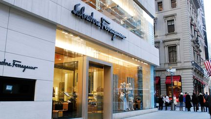 Une boutique de Ferragamo à New York sur la 5e Avenue.
 (NEGROTTO VIVIANE/SIPA)