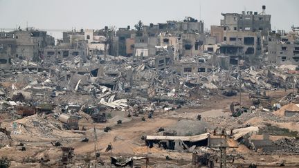 La bande de Gaza depuis la frontière avec Israël, le 21 décembre 2023 (JACK GUEZ / AFP)