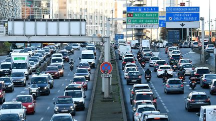 Le périphérique parisien, le 20 décembre 2019. (BERTRAND GUAY / AFP)