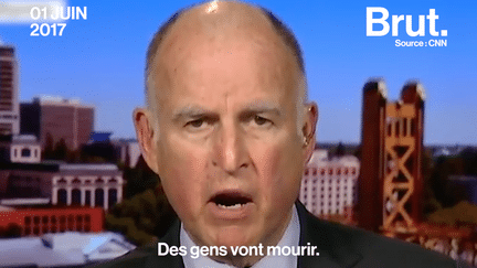 Le gouverneur de Californie Jerry Brown a lancé un vibrant appel au monde en réaction à la décision de Donald Trump de sortir des accords de Paris sur le climat. (Brut)