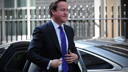 Le Premier ministre David Cameron &agrave; Londres le 30 avril 2012. (CARL COURT / AFP)