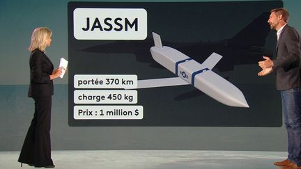 L'Ukraine réclame davantage d'armes de longue portée à l'Occident et notamment des missiles JASSM. Ces bijoux de technologie américaine sont connus pour leur portée et leur précision. (France 2)