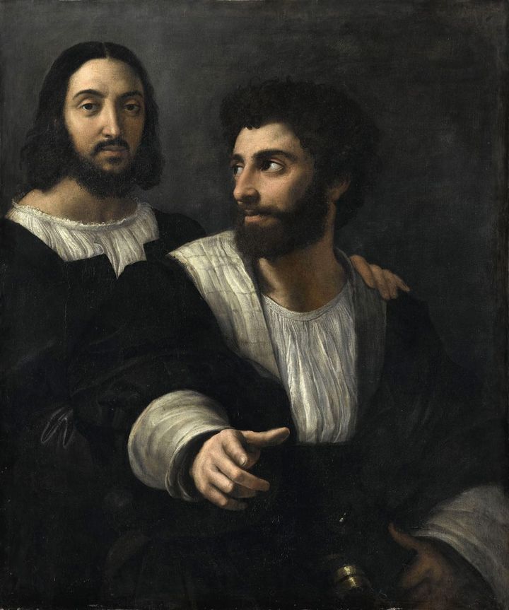 Raphaël, Autoportrait avec Giulio Romano, 1519-1520, Paris, Musée du Louvre
 (RMN (Musée du Louvre) / Gérard Blot)