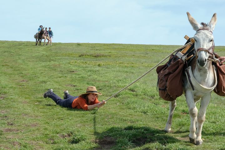 &nbsp;Laure Calamy dans le film "Antoinette dans les Cévennes", de Caroline Vignal, septembre 2020 (Julien Panié / CHAPKA FILMS / LA FILMERIE / FRANCE 3 CINEMA)