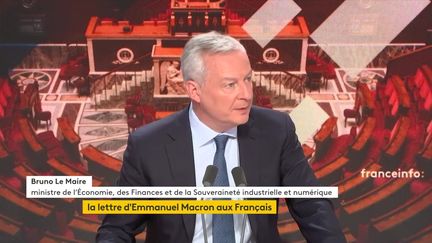 Le ministre de l'Economie Bruno Lemaire, sur franceinfo, le 24 juin 2024. (FRANCEINFO - RADIO FRANCE)