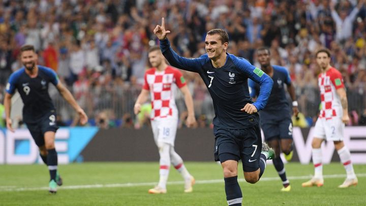 Antoine Griezmann, le 15 juillet 2024, à Moscou. (SPOUTNIK / AFP)