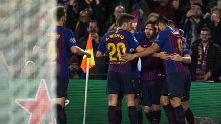 Match entre Barcelone et Manchester United en quart de finale de la Ligue des Champions, le 16 avril 2019. (JOSE BRETON / NURPHOTO / AFP)