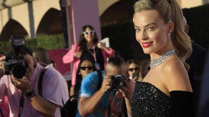 Comedian Margot Robbie at the premiere of "Barbie" in Los Angeles, July 9, 2023. (NINA PROMMER / EPA)