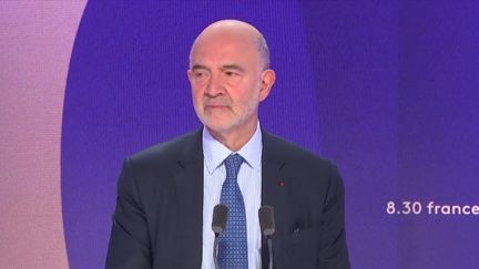 Pierre Moscovici, premier président de la Cour des comptes, était l'invité du "8h30 franceinfo", lundi 16 décembre 2024. (FRANCEINFO / RADIO FRANCE)