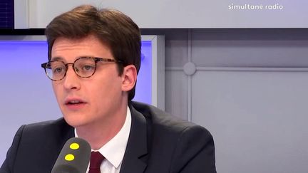 Sacha Houlié, député&nbsp;La République en marche&nbsp;de la Vienne&nbsp;et vice-président de l’Assemblée nationale, était l'invité de franceinfo mercredi 18 avril 2018. (FRANCEINFO)