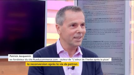 Invité de Stéphane Dépinoy dans ":l'éco", Patrick Jacquemin, ancien fondateur et dirigeant de rueducommerce.com est venu présenté son nouveau livre "L'odeur de l'herbe après la pluie".