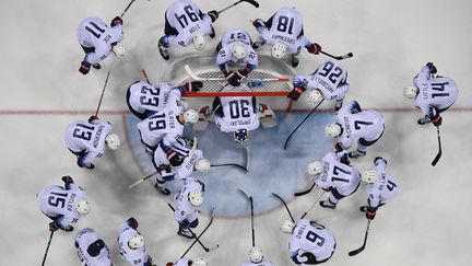 Les joueurs universaitaires de la Team USA auront une carte à jouer durant ces Jeux Olympiques (ici l'équipe américaine le 21 février 2018 lors des JO de Pyeongchang). (AFP)