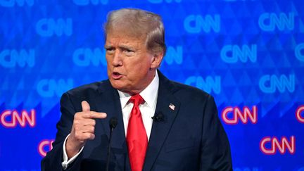 Donald Trump, during the debate against Joe Biden, June 27, 2024. (ANDREW CABALLERO-REYNOLDS / AFP)