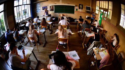 Classe de terminale dans un lycée parisien. (MARTIN BUREAU / AFP)