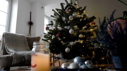 Les décorations de Noël d'une maison à Lons-le-Saunier (Jura), le 30 novembre 2020. (MAXPPP)