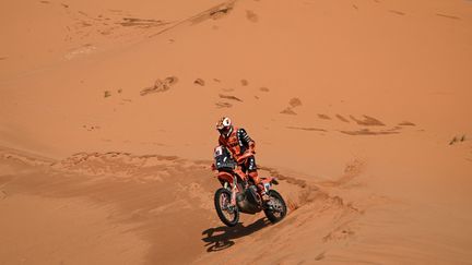 Danilo Petrucci a remporté la cinquième étape du Dakar 2022.&nbsp; (ERIC VARGIOLU / DPPI)